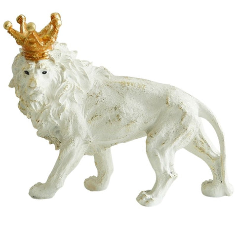 Statue De Roi Lion blanc