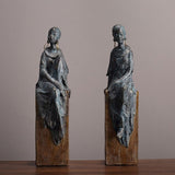 Deux statues femmes africaines