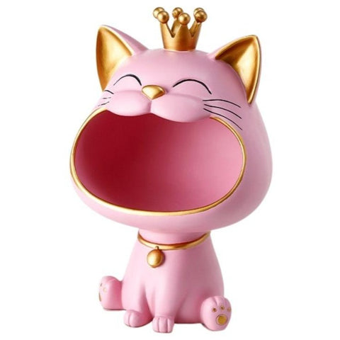 Statue Chat Couleur Rose