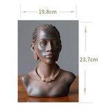 Taille statue femme africaine