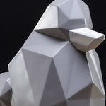 Statue chien origami