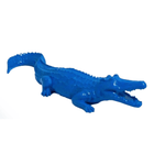 Statue Crocodile Sauvage Bleu 70cm