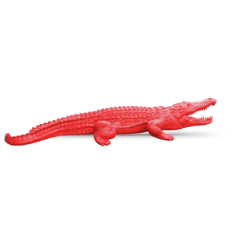 statue-crocodile-geante-rouge