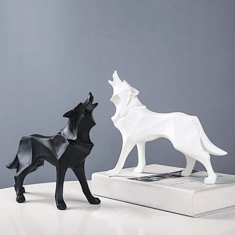 statue-loup-origami