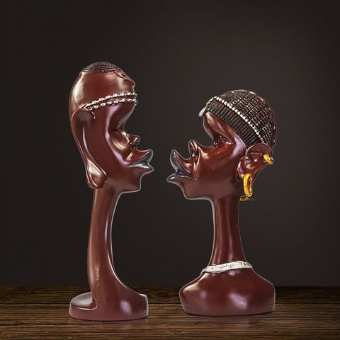 Statue africaine de couple