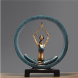 Statue femme yoga