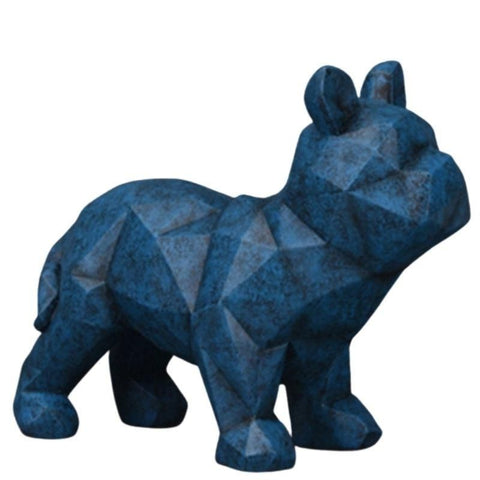 Statue Animaux Origami Bleu