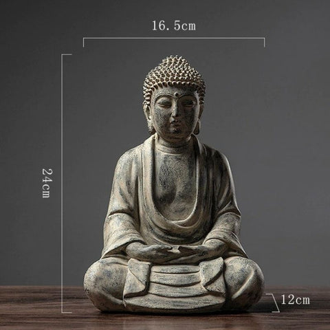 statue bouddha grise