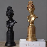Duo statues grecques femmes.