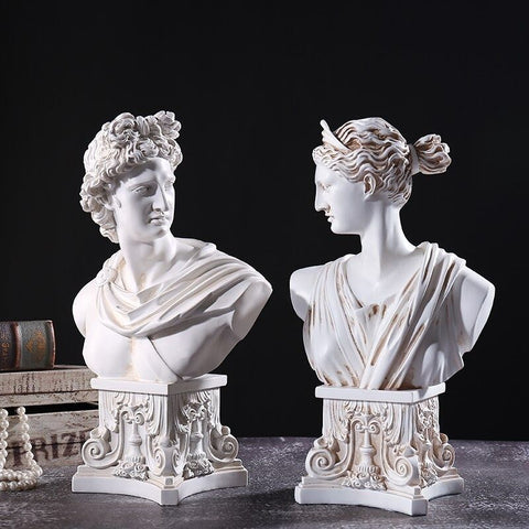 Duo statues grecques