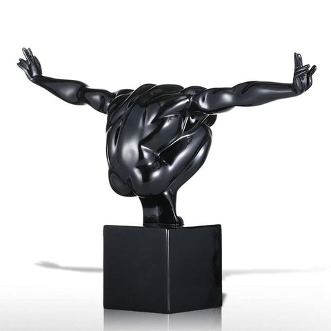 Statue Homme Accroupi