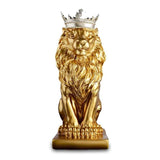 Statue Lion Doré