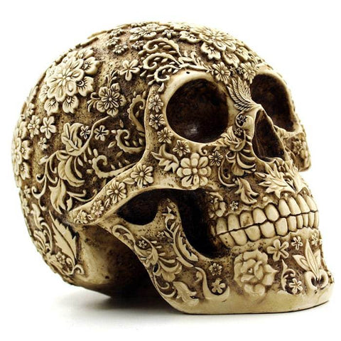 Statue Tête De Mort Mexicaine